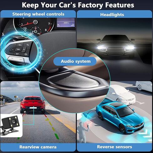 Car Stereo for Jeep Wrangler JK Radio 2007-2018 Chrysler Dodge Ram 1500 with Wireless CarPlay & Android Auto, 7 Inch Touch Screen for Jeep Car Radio with WiFi GPS FM Bluetooth SWC（No Accessories） in Kuwait