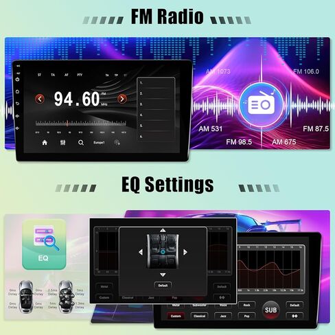 راديو سيارة Leadfan Android لسيارة Toyota Corolla 2013 2014 2015 2016 مع CarPlay Android Auto، شاشة لمس IPS مقاس 10.1 بوصة لسيارة Corolla Stereo مع نظام ملاحة GPS بلوتوث WiFi SWC 2+32G in Kuwait