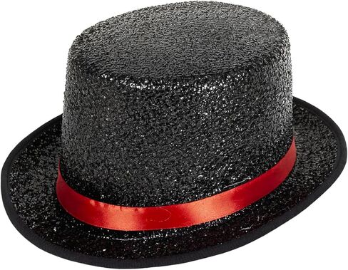 Barelove Top Hats for Men Women Adults, Shiny Magician Hat Tuxedo Hat Victorian Dress Up Christmas Top Hats in Saudi Arabia