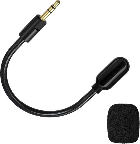 3.5mm Detachable Boom Mic Compatible with Razer Barracuda X Gaming Headset, Noise Cancelling Boom Microphone with Foam, 15cm in Saudi Arabia