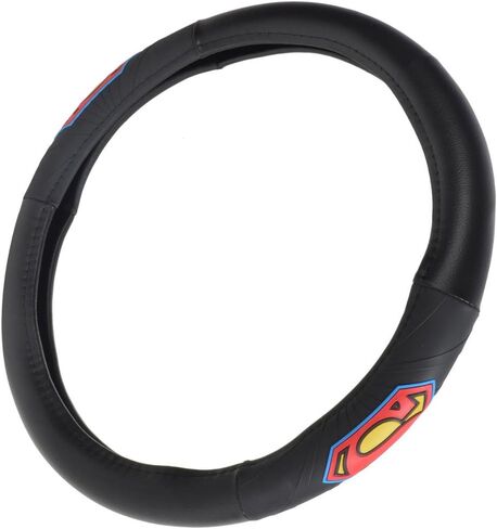 BDK Warner Bros DC Comics Wonder Woman Teadering Wheel Cover - إكسسوارات السيارات للنساء ، أفكار هدايا البطلة الخارقة ، شعار Red White Blue Wonderwoman الأصلي ، Universal Standard Fit 14.5-15.5 بوصة in Kuwait