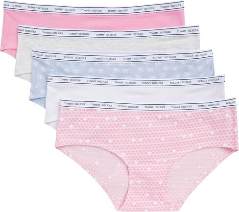Tommy Hilfiger Women's Classic Cotton Logoband Hipster 5-Pack in Saudi Arabia