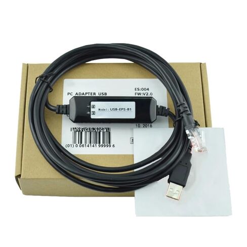 USBEPS-B1 Applicable EPS-B1 B2 M1 Servo Commissioning Cable Driver Programming Cable Communication Download Data Cable Dual Chip Design Industrial Grade 3 Meters in Saudi Arabia