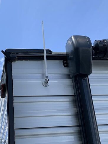 AntennaMastsRus - White AM-FM Rubber Ducky 15 Inch Antenna Kit fits Forest River Motorhomes (All Models) in Saudi Arabia