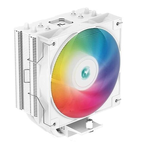 AG400 4 Heat Pipe CPU Air-Cooled Cooler ARGB PWM TDP 220W CPU Radiator for LGA1700 1200 115X 1151 1155 AM4 AM5(AG 400 ARGB White) in Saudi Arabia
