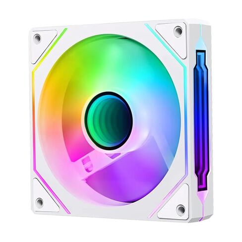 1Pcs UF-1 4 PRO Computer Chassis Fan 12cm ARGB 4 Pin PWM Quiet Cooling Fan 12V Large Air Volume 45.2CFM/600-1500RPM(Black Regular) in Saudi Arabia