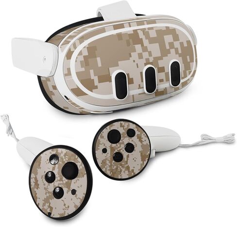 MightySkins Skin Compatible with Meta Quest 3 - Desert Camo | Protective, Durable, and Unique Vinyl Decal wrap Cover | Easy to Apply, Remove, and Change Styles in Saudi Arabia