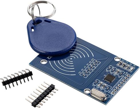 3-Piece RFID Kit: Mifare RC522 RF IC Card Sensor Module with S50 Blank Cards and Keychains, Compatible with Arduino and Raspberry Pi in Saudi Arabia