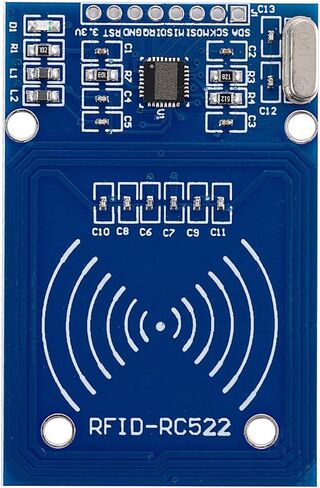 3-Piece RFID Kit: Mifare RC522 RF IC Card Sensor Module with S50 Blank Cards and Keychains, Compatible with Arduino and Raspberry Pi in Saudi Arabia