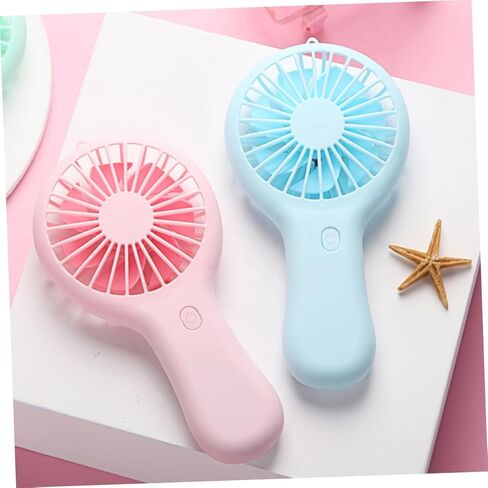POPETPOP Portable USB Mini Fan with 3-speed Adjustable Rechargeable Handheld Cooling Fan for Summer Travel Office Home, Pink in Saudi Arabia