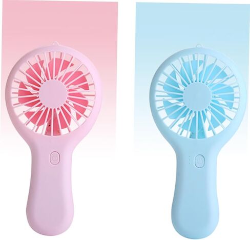 POPETPOP Portable USB Mini Fan with 3-speed Adjustable Rechargeable Handheld Cooling Fan for Summer Travel Office Home, Pink in Saudi Arabia