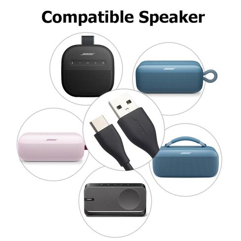 شاحن مكبر صوت Bose USB A إلى USB C سلك شحن 3 أقدام متوافق مع شاحن Bose للسماعات المحمولة SoundLink Max/Plus/Home/Micro(2nd)/flex(2nd Gen)/Earbuds/QuietComfort Headphones Type C Charge Cable in Kuwait