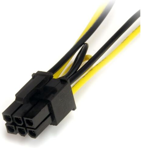 StarTech.com 6in SATA Power إلى 6 Pin PCI Express محول كابل الطاقة لبطاقة الفيديو in Saudi Arabia