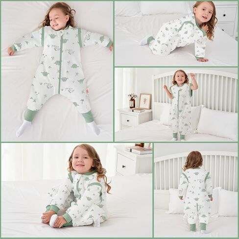 LAT Baby Sleep Bag with Feet Winter,3 Way Zip Wearable Blanket,Warm Sack for Toddler 2.5 TOG-Sleepsuit Removable Sleeves in Saudi Arabia