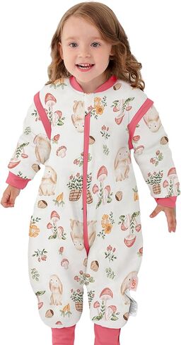 LAT Baby Sleep Bag with Feet Winter,3 Way Zip Wearable Blanket,Warm Sack for Toddler 2.5 TOG-Sleepsuit Removable Sleeves in Saudi Arabia