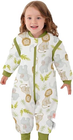 LAT Baby Sleep Bag with Feet Winter,3 Way Zip Wearable Blanket,Warm Sack for Toddler 2.5 TOG-Sleepsuit Removable Sleeves in Saudi Arabia