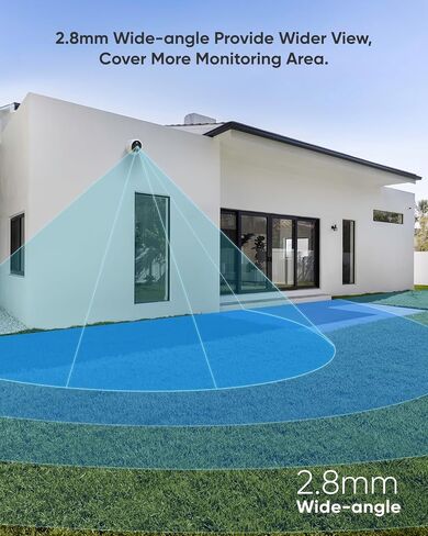 كاميرا SANNCE 5MP HD PoE Dome Security - رؤية ليلية مزدوجة بالأشعة تحت الحمراء بطول 100 قدم، اكتشاف الإنسان والمركبة، مقاومة للطقس IP67، كاميرا مراقبة IP H.265+ للأماكن الداخلية والخارجية (عبوتان) in Kuwait
