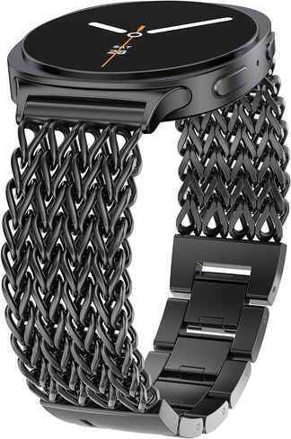Minyee Metal Band Compatible with Samsung Galaxy Watch 8 40mm 44mm/ 8 Classic 46mm Bands, No Gap One-Click Dressy Stainless Steel Metal Gold Multi-chain Strap Mermaid Style Link Bracelet Wristband in Saudi Arabia