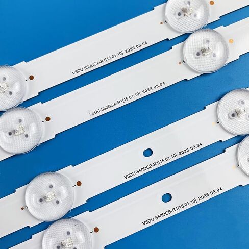 PANMILED 12 Pieces LED Backlight Strips for Samsung 55'' TV UN55JU6500FXZA UN55JU6700FXZA UN55JU7100FXZA UN55JU7500FXZA UN55KU6290FXZA UN55KU6300FXZA UN55KU6270FXZA V5DU-550DCA-R1 V5DU-550DCB-R1 in Saudi Arabia