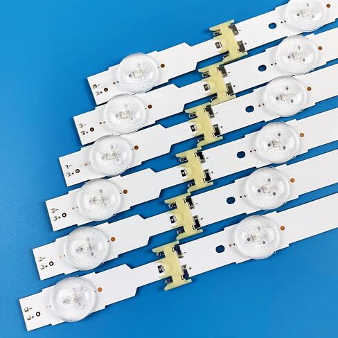 PANMILED 12 Pieces LED Backlight Strips for Samsung 55'' TV UN55JU6500FXZA UN55JU6700FXZA UN55JU7100FXZA UN55JU7500FXZA UN55KU6290FXZA UN55KU6300FXZA UN55KU6270FXZA V5DU-550DCA-R1 V5DU-550DCB-R1 in Saudi Arabia