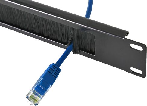 Electriduct Brushed 1U Cable Manager Server Rack Wire Management System (bristles Keep Component Clean) in Saudi Arabia