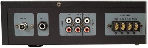 Rockville Commercial 70v Amp+12 سماعات سقف سوداء مقاس 5 بوصات 4 مطاعم/بار/مقهى in Saudi Arabia