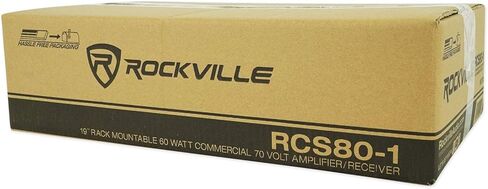 Rockville Commercial 70v Amp+12 سماعات سقف سوداء مقاس 5 بوصات 4 مطاعم/بار/مقهى in Saudi Arabia