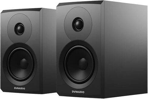 مكبر صوت DYNAUDIO Emit 10 مدمج على رف الكتب - زوج (أسود ساتان) in Kuwait