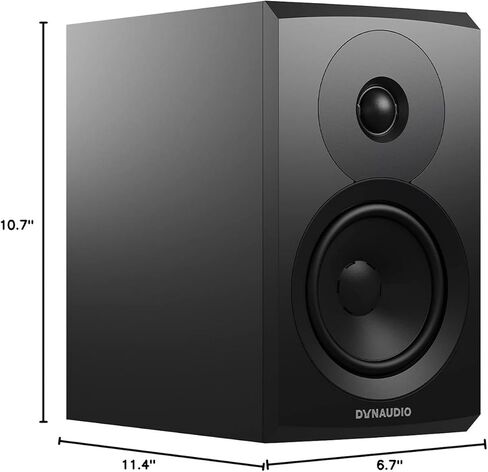 مكبر صوت DYNAUDIO Emit 10 مدمج على رف الكتب - زوج (أسود ساتان) in Kuwait