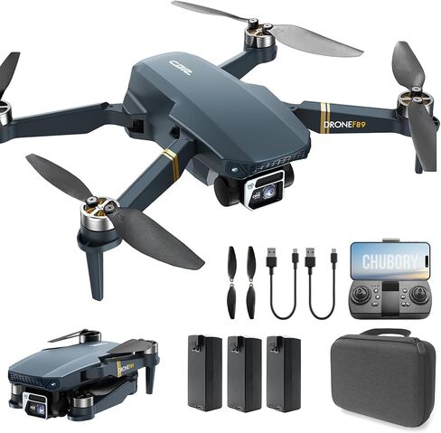 طائرات بدون طيار بمحرك بدون فرش مع كاميرا للبالغين 4K HD، طائرة بدون طيار رباعية المروحيات واي فاي فائقة التحمل قابلة للطي مع كاميرا، نطاق تحكم طويل 2650 قدم، مدة طيران تزيد عن 60 دقيقة، تحوم تلقائي، اتبعني (3 بطاريات) للمبتدئين in Saudi Arabia