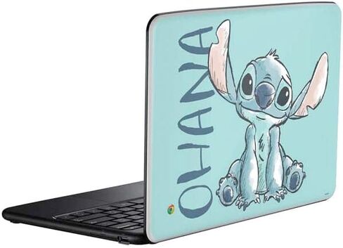ملصق Skinit للكمبيوتر المحمول متوافق مع Chromebook - تصميم Disney Lilo and Stitch Pineapple Stitch المرخص رسميًا in Kuwait