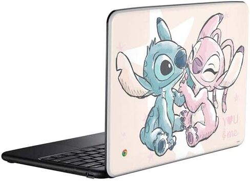 Skinit Decal Laptop Skin Compatible with Chromebook - Officially Licensed Disney Lilo and Stitch Pineapple Stitch Design in Saudi Arabia