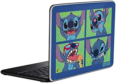 Skinit Decal Laptop Skin Compatible with Chromebook - Officially Licensed Disney Lilo and Stitch Pineapple Stitch Design in Saudi Arabia