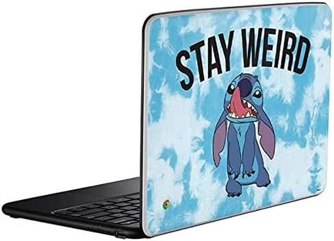 Skinit Decal Laptop Skin Compatible with Chromebook - Officially Licensed Disney Lilo and Stitch Pineapple Stitch Design in Saudi Arabia