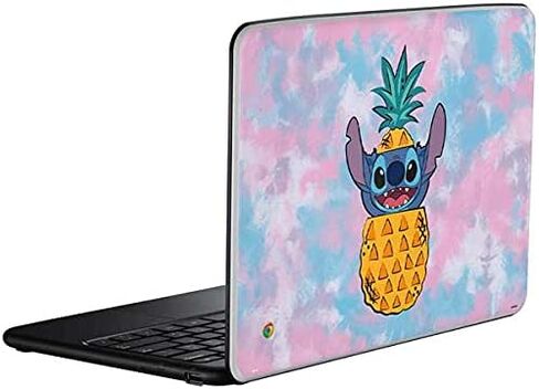 Skinit Decal Laptop Skin Compatible with Chromebook - Officially Licensed Disney Lilo and Stitch Pineapple Stitch Design in Saudi Arabia