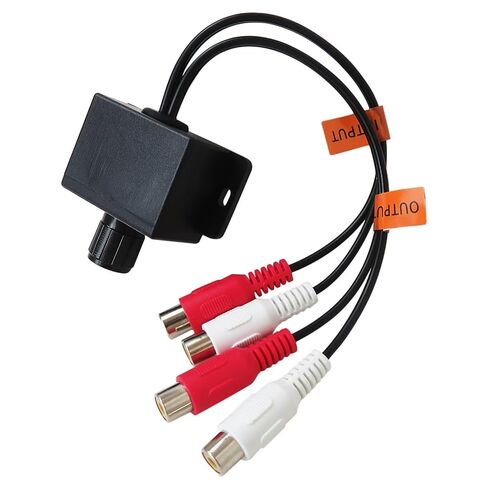 وحدة تحكم مستوى مضخم الصوت العالمي - مقبض RCA للداخل/الخارج للسيارة/الدراجة النارية/أنظمة المسرح المنزلي من YTXXDEUS in Saudi Arabia