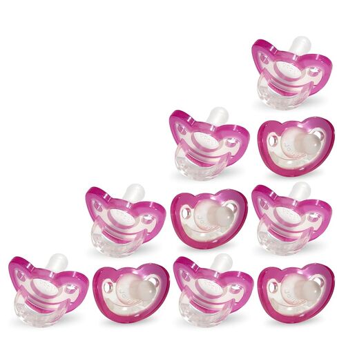 RaZbaby Jollypop Pacifier for Babies 3 Months and Up, USA Made, Natural Shaped Orthodontic Binky, Lovingly Shared in NICUs & Hospitals Worldwide, Medical-Grade 100% BPA-Free - 2 Pack - Orange in Saudi Arabia