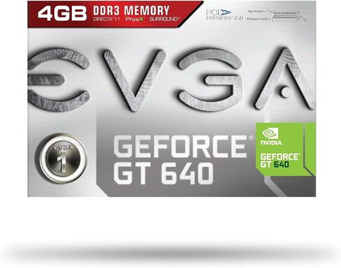 بطاقات رسومات EVGA GeForce GT 640 سعة 2048 ميجا بايت GDDR3 Dual DVI وmHDMI 02G-P4-2645-KR in Kuwait
