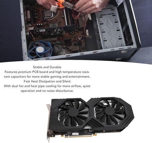 بطاقة رسومات RX 590، 256 بت 8 جيجابايت GDDR5 1440/8000 ميجاهرتز، بطاقة رسومات ألعاب PCI Express 3.0، HDMI DPx3 مع مروحة لألعاب المكتب والكمبيوتر الشخصي in Kuwait