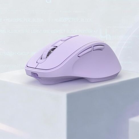 Redragon BM4195 AI ماوس لاسلكي ذكي، 2.4G & BT ماوس مكتب كمبيوتر، ترجمة وكتابة صوتية، 5 DPI قابلة للتعديل، تصميم مريح، عمر بطارية طويل، للكمبيوتر المحمول/سطح المكتب/الكمبيوتر الشخصي، أرجواني in Saudi Arabia