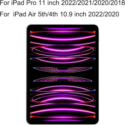 واقي شاشة مضاد للضوء الأزرق غير لامع لجهاز iPad Pro 11 بوصة 2022/2021/2020/2018 وiPad Air 5th/4th 10.9 بوصة 2022/2020 طبقة ناعمة مضادة للتوهج ومضادة للتجسس باللون الأزرق in Saudi Arabia