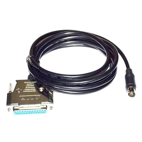 D-SUB 25 PIN DB25 أنثى إلى MINI DIN 8PIN ذكر محول PLC برمجة FX-20P-CADP كابل لسلسلة FX0/FX2N/FX1N PLC(1.8M) in Saudi Arabia