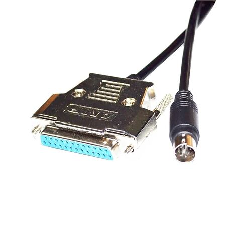 D-SUB 25 PIN DB25 أنثى إلى MINI DIN 8PIN ذكر محول PLC برمجة FX-20P-CADP كابل لسلسلة FX0/FX2N/FX1N PLC(1.8M) in Kuwait