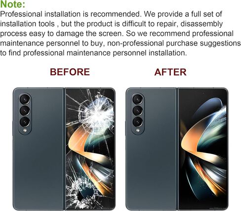 Front Screen Frame Bezel Frame Repair, Middle Bezel Frame for Samsung Z Flod 4 with Tools in Saudi Arabia