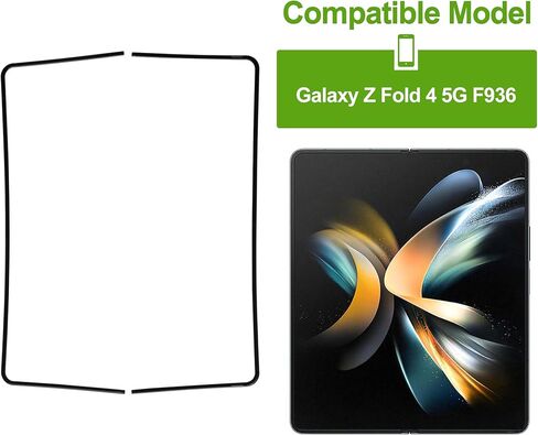 Front Screen Frame Bezel Frame Repair, Middle Bezel Frame for Samsung Z Flod 4 with Tools in Saudi Arabia