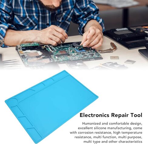 Acouto High Temperature Silicone Repair Mat for PCB Board Electronics Maintenance with Measurement and Slots S120 in Saudi Arabia