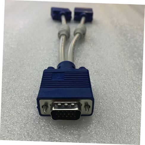 DOITOOL 2 قطعة كابل مقسم VGA ذكر إلى أنثى مزدوج محول فيديو لشاشة عرض مزدوجة مكبر صوت متين موصل شاشة الكمبيوتر in Kuwait