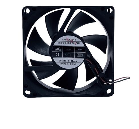 EFS-08E24D DC 24V 0.25A 80x80x25mm مروحة تبريد الخادم ذات السلكين in Saudi Arabia