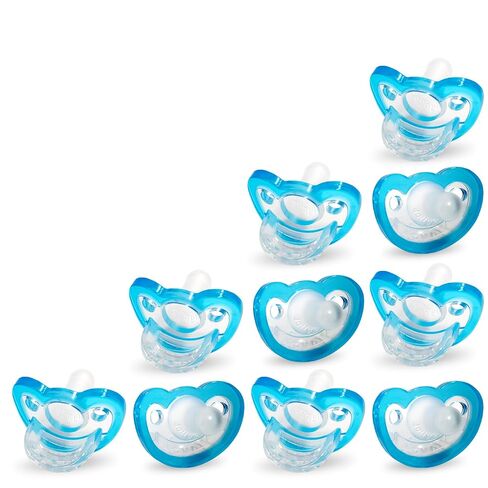 RaZbaby Jollypop Pacifier for Babies 3 Months and Up, USA Made, Natural Shaped Orthodontic Binky, Lovingly Shared in NICUs & Hospitals Worldwide, Medical-Grade 100% BPA-Free - 6 Pack - Teal in Saudi Arabia