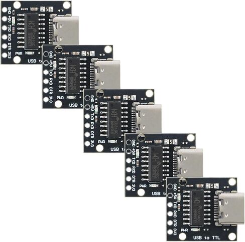 5 قطعة CH340E USB إلى وحدة TTL لـ Arduino PRO MINI Type-C أرجواني PCB in Kuwait